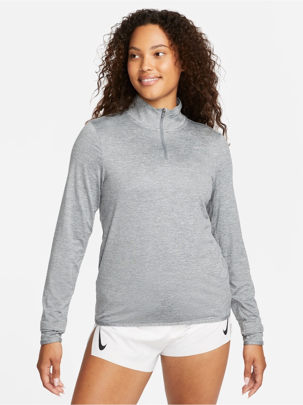 Nike Swift Element Women's UV Protection 1/4 Zip
Running Top Gray Size 1X